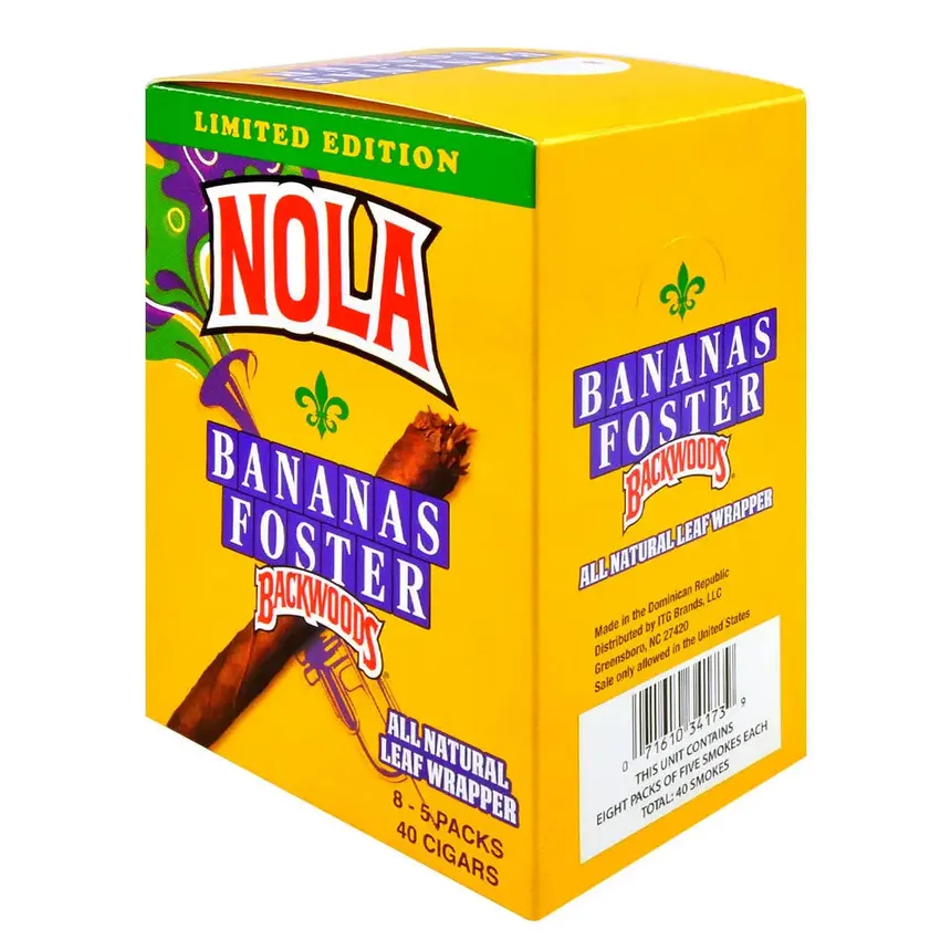 Backwoods Banana Foster Cigars 8 Packs of 5