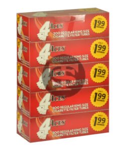 4 Aces K.S. Regular Filter Tubes – 5 Cartons of 200