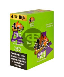 4 Kings Cigarillos 15 Packs of 4 White Grape