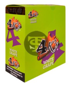 4 Kings Cigarillos 15 Packs of 4 White Grape, Pre-Priced $1.49