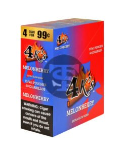 4 Kings MelonBerry Cigarillos 15 Packs of 4