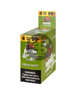 4 Kings Mini Cigarillos 4 For 99c 15 Packs of 4 Green Sweet