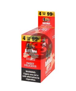 4 Kings Mini Cigarillos 4 For 99c 15 Packs of 4 Sweet Delicious
