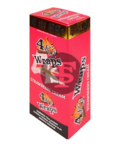 4 Kings Strawberry Cream Wraps – 30 Pack of 4