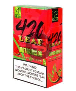 420 Leaf Wraps $2.99 Pre-Priced, 12 packs of 4 Watermelon