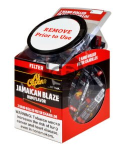 Al Capone Jar Jamaican Blaze Filter Cigarillos 60 Packs of 2