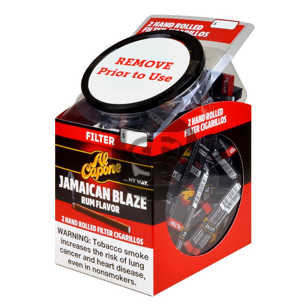 Al Capone Jar Jamaican Blaze Filter Cigarillos 60 Packs of 2 1 al capone jar jamaican blaze filter cigarillos 60 packs of 2 724
