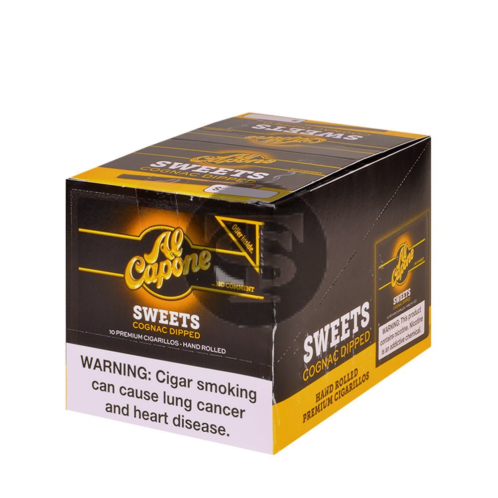 Al Capone Sweets Cognac Cigarillos 10 Packs of 10 1 al capone sweets cognac cigarillos 10 packs of 301