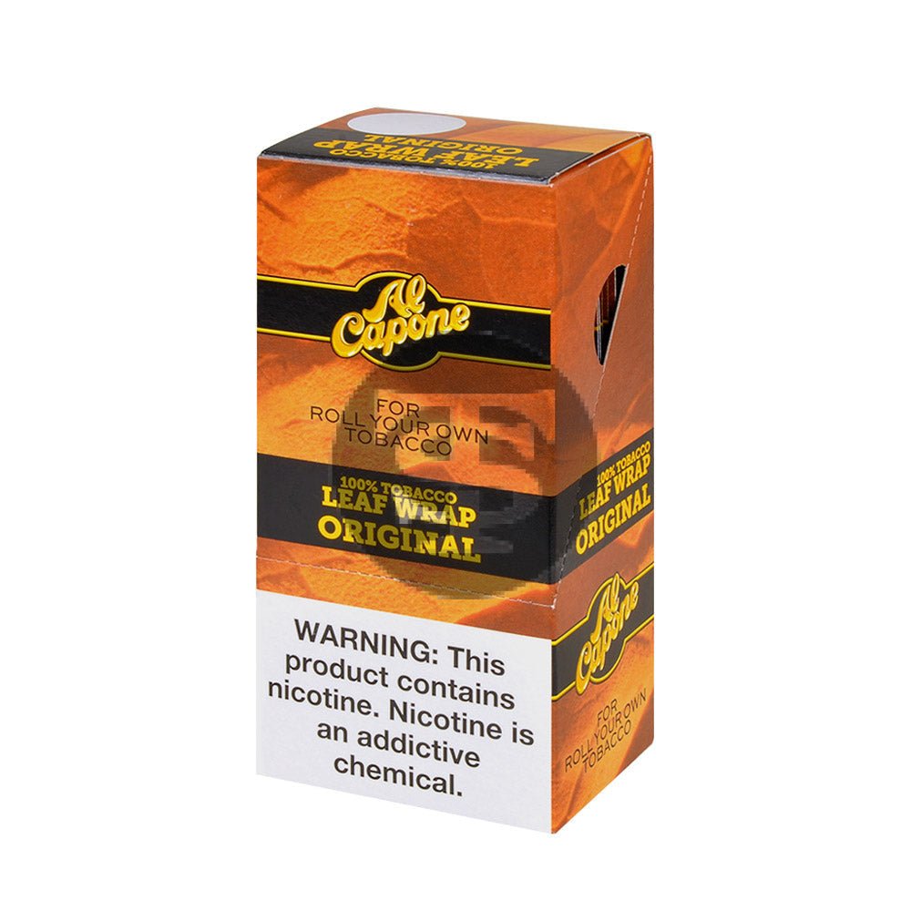 Al Capone Tobacco Leaf Wrap Pack of 18ct Original 1 al capone tobacco leaf wrap pack of 18ct original 103