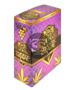 Billionaire Hemp Wraps 25 packs of 2, Majestic Grape