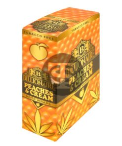 Billionaire Hemp Wraps 25 packs of 2, Peaches Cream