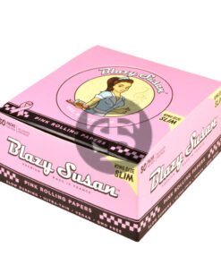 Blazy Susan Pink Rolling Papers King Size Slim Pack of 50