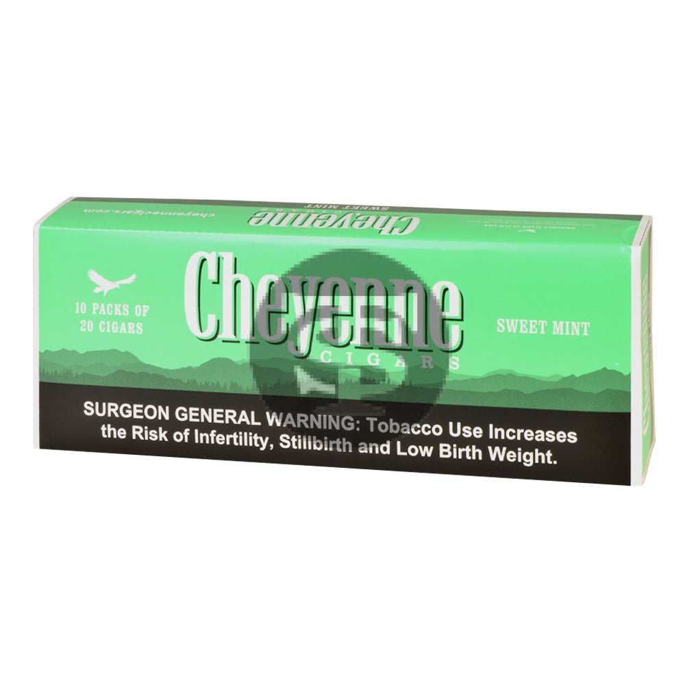 Cheyenne Sweet Mint Filtered Cigars 10 Packs of 20 1 cheyenne sweet mint filtered cigars 10 packs of 20 727