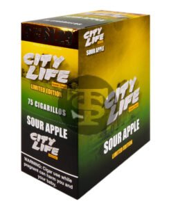 City Life Cigarillos 5 for $1.29 Sour Apple 15 Packs of 5