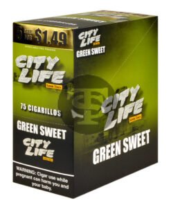 City Life Cigarillos 5 for $1.49 Green Sweet 15 Packs of 5