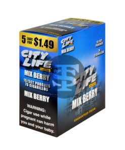 City Life Cigarillos 5 for $1.49 Mixed Berry 15 Packs of 5