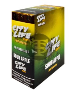 City Life Cigarillos 5 for $1.49 Sour Apple 15 Packs of 5