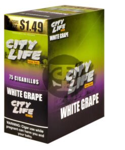 City Life Cigarillos 5 for $1.49 White Grape 15 Packs of 5