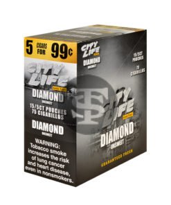 City Life Cigarillos 5 for 99 Cents Diamond 15 Packs of 5