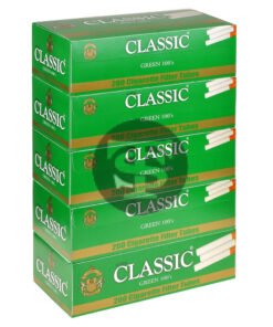 Classic Filter Tubes 100mm Menthol (Green) 5 Cartons of 200