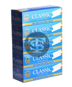 Classic Filter Tubes King Size Blue (Light) 5 Cartons of 200