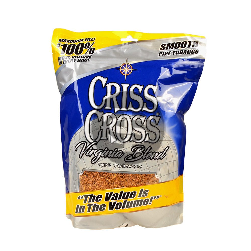 Criss Cross Virginia Blend Smooth Pipe Tobacco 8 oz. Bag 1 criss cross virginia blend smooth pipe tobacco 8 oz bag 770