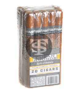 Cuban Rounds Churchill Natural Cigars Pack of 20