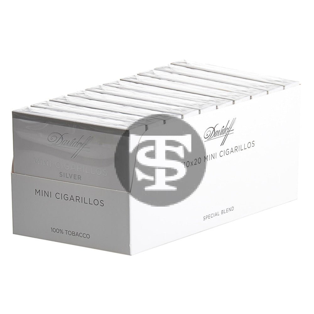 Davidoff Mini Cigarillos Silver 10 Packs of 20 1 davidoff mini cigarillos silver 10 packs of 20 254