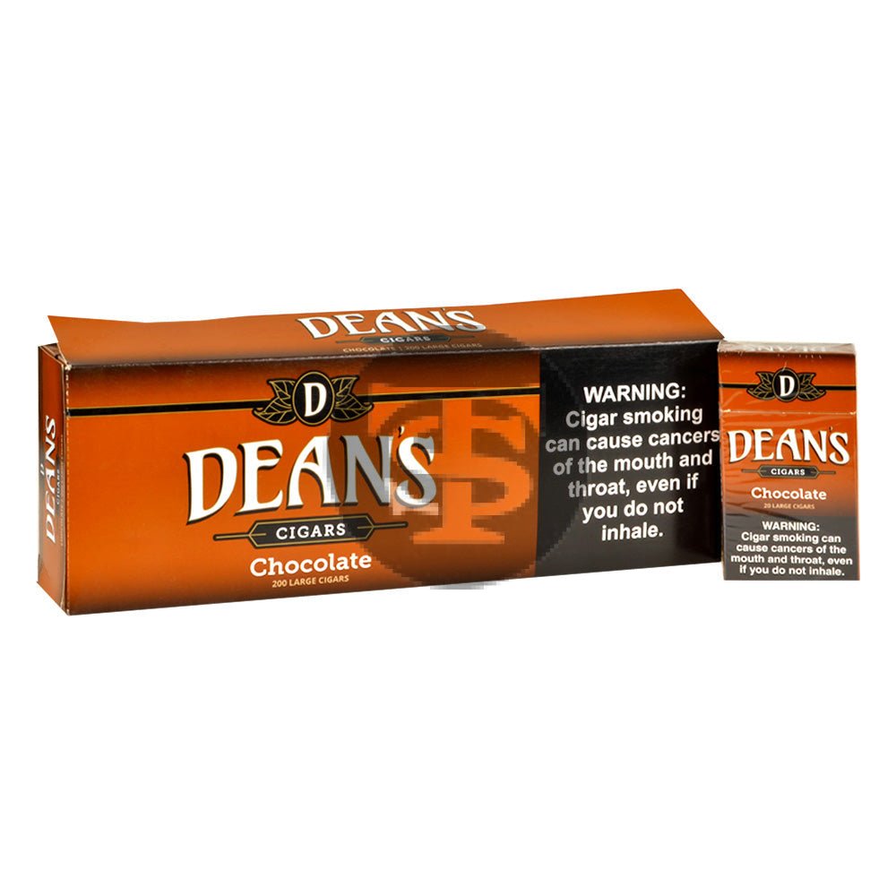 Deans Chocolate Filtered Cigars 10 Packs of 20 1 deans chocolate filtered cigars 10 packs of 20 837