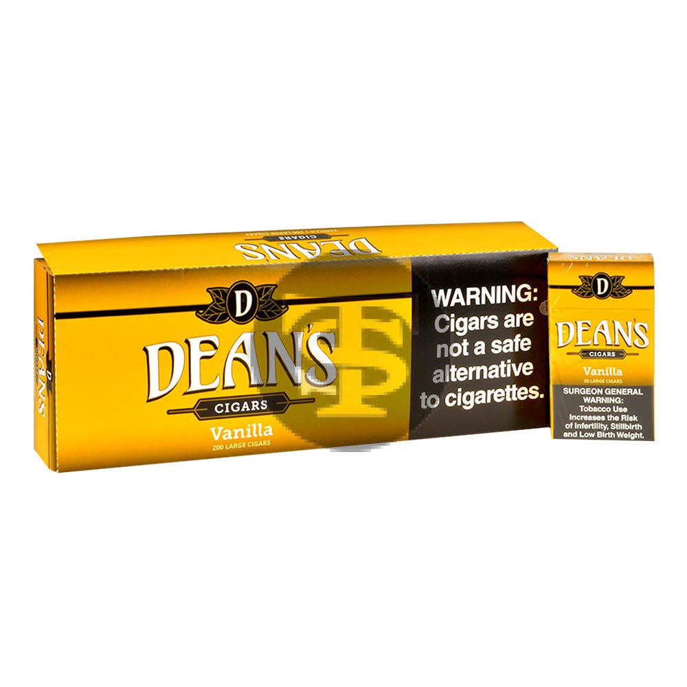 Deans Vanilla Filtered Cigars – 10 Packs of 20 1 Deans Vanilla Filtered Cigars – 10 Packs of 20