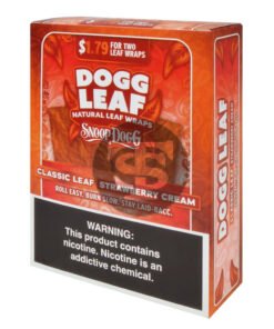 Dogg Leaf Strawberry Cream Natural Leaf Wraps $1.79, 15 packs of 2