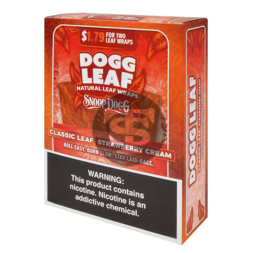 Dogg Leaf Strawberry Cream Natural Leaf Wraps $1.79, 15 packs of 2 1 dogg leaf strawberry cream natural wraps 1 79 15 packs of 2 744