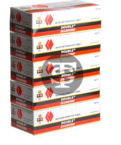 Double Diamond Filter Tubes 100 mm Full Flavor 5 Cartons of 200