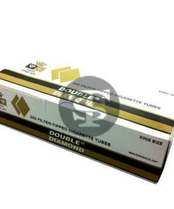 Double Diamond Filter Tubes King Size Light 5 Cartons of 200