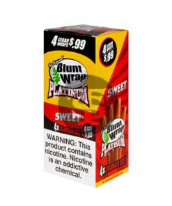Double Platinum 4x99 Sweet Blunt Wraps 15 Pouches of 4