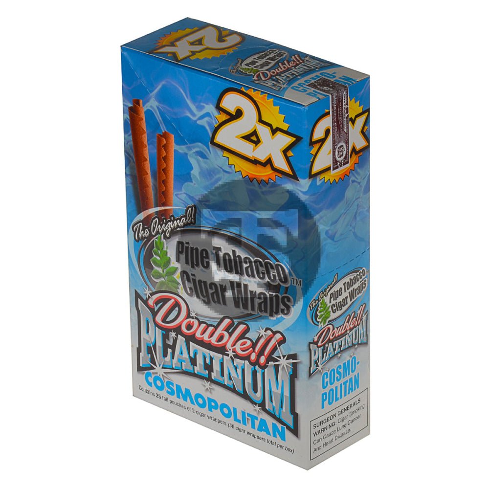 Double Platinum Cosmopolitan Wraps 25 Pouches of 2 1 double platinum cosmopolitan wraps 25 pouches of 2 881
