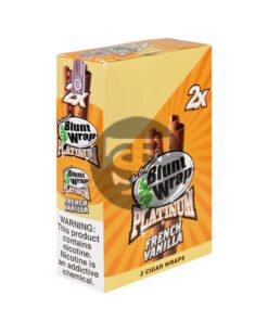 Double Platinum French Vanilla Wraps 25 Pouches of 2