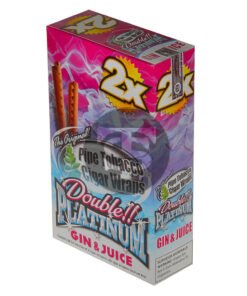 Double Platinum Gin & Juice Wraps 25 Pouches of 2