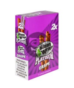 Double Platinum Grape Wraps 25 Pouches of 2