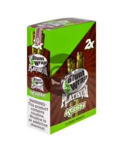 Double Platinum Kush Wraps 25 Pouches of 2