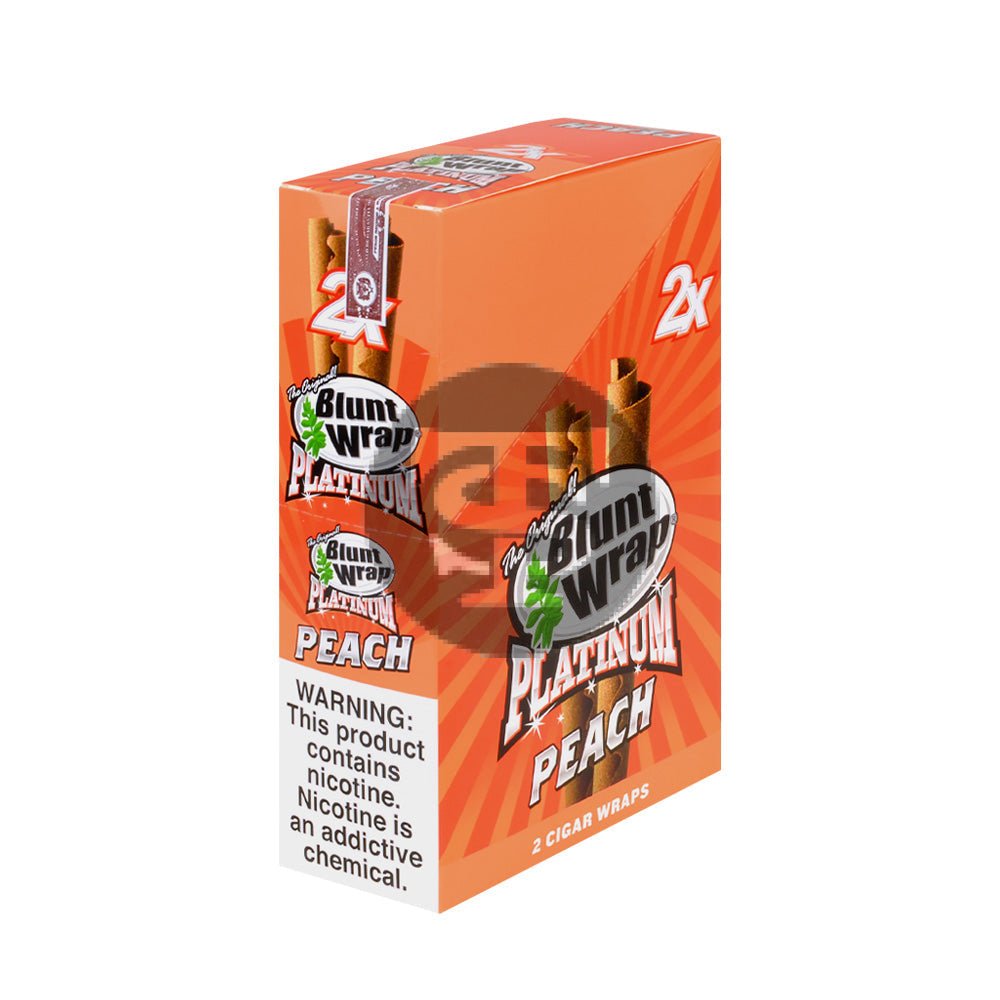 Double Platinum Peach Wraps 25 Pouchs of 2 1 double platinum peach wraps 25 pouchs of 2 698