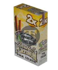 Double Platinum Pina Colada Wraps 25 Pouches of 2