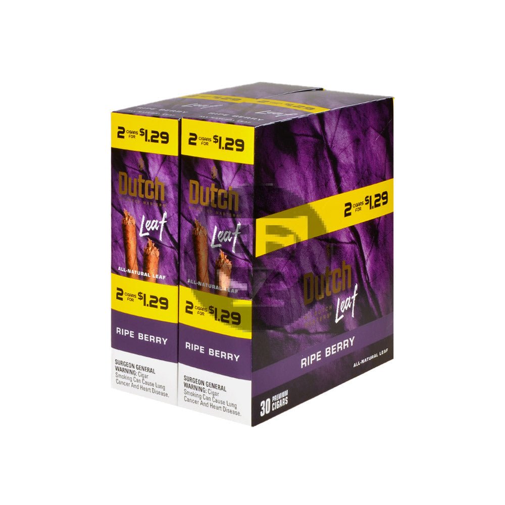 Dutch Leaf 2 For $1.29 Cigarillos 30 Packs of 2 Ripe Berry 1 dutch leaf 2 for 1 29 cigarillos 30 packs of ripe berry 521
