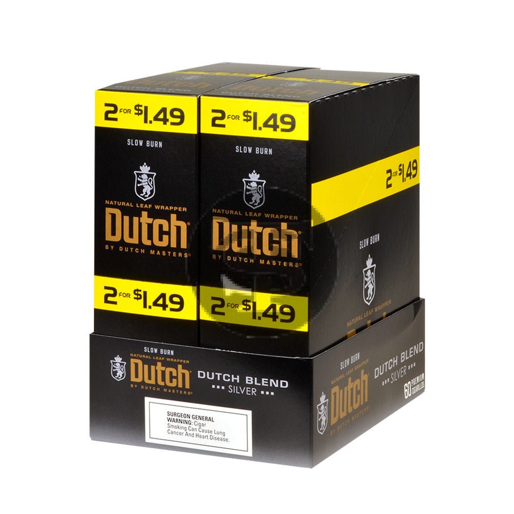 Dutch Masters Foil Fresh Blend Silver 1.49 Cent Cigarillos 30 Packs of 2 1 dutch masters foil fresh blend silver 1 49 cent cigarillos 30 packs of 2 143