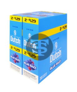 Dutch Masters Foil Fresh Blue Razz $1.29 Cigarillos 30 Packs of 2
