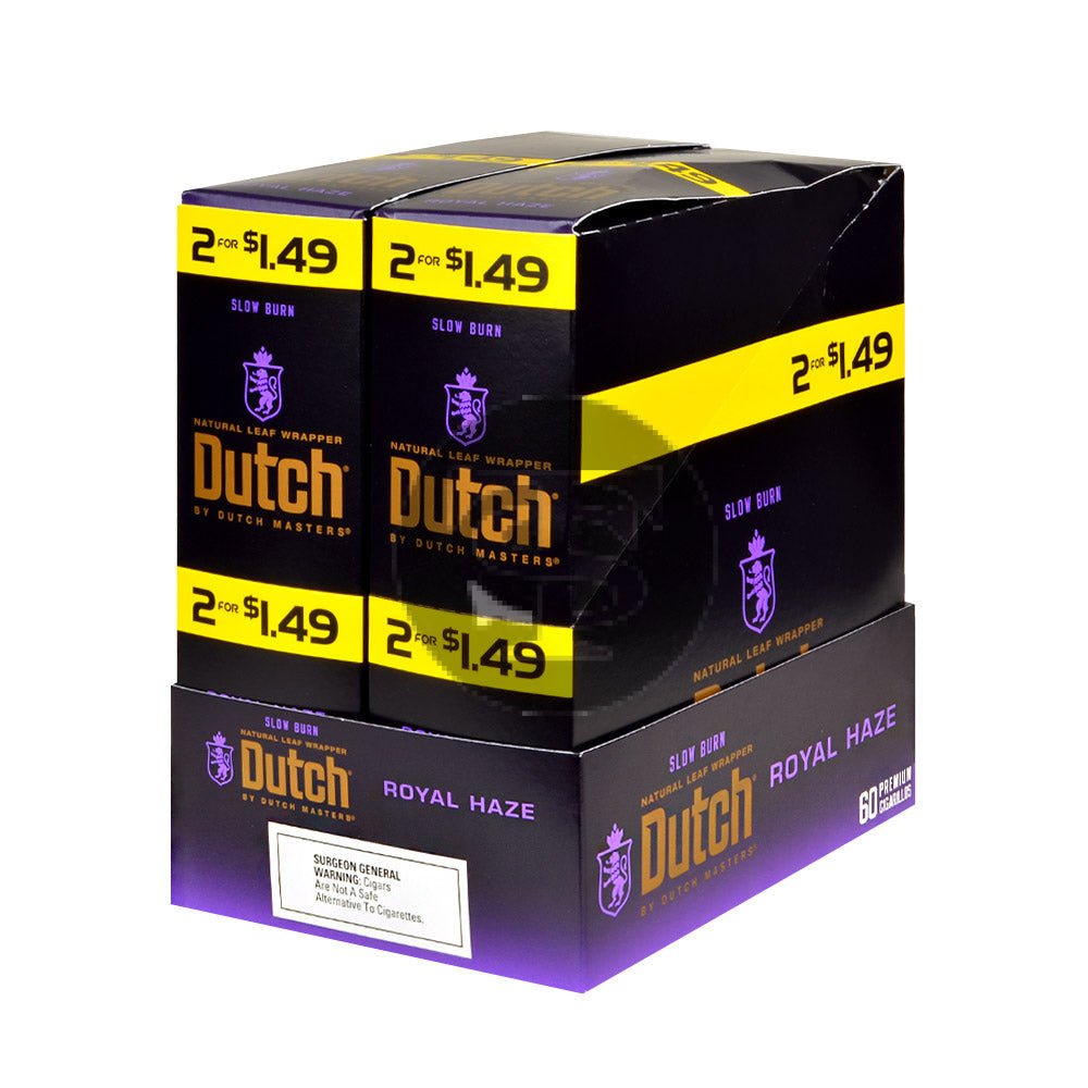 Dutch Masters Foil Fresh Royal Haze 1.49 Cent Cigarillos 30 Packs of 2 1 dutch masters foil fresh royal haze 1 49 cent cigarillos 30 packs of 2 410