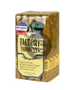 Factory Throwouts No. 59 Claro Premium Cigars Bundle of 20