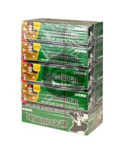 Gambler Filter Tubes 100 mm Menthol 5 Cartons of 200