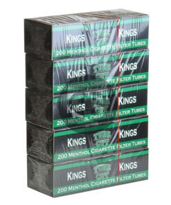 Gambler Tube Cut Filter Tubes King Size Menthol 5 Cartons of 200