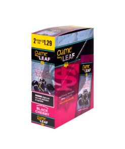 Game Leaf Black Cherry Cigarillos 2 for $1.29 Cents 15 Pouches of 2